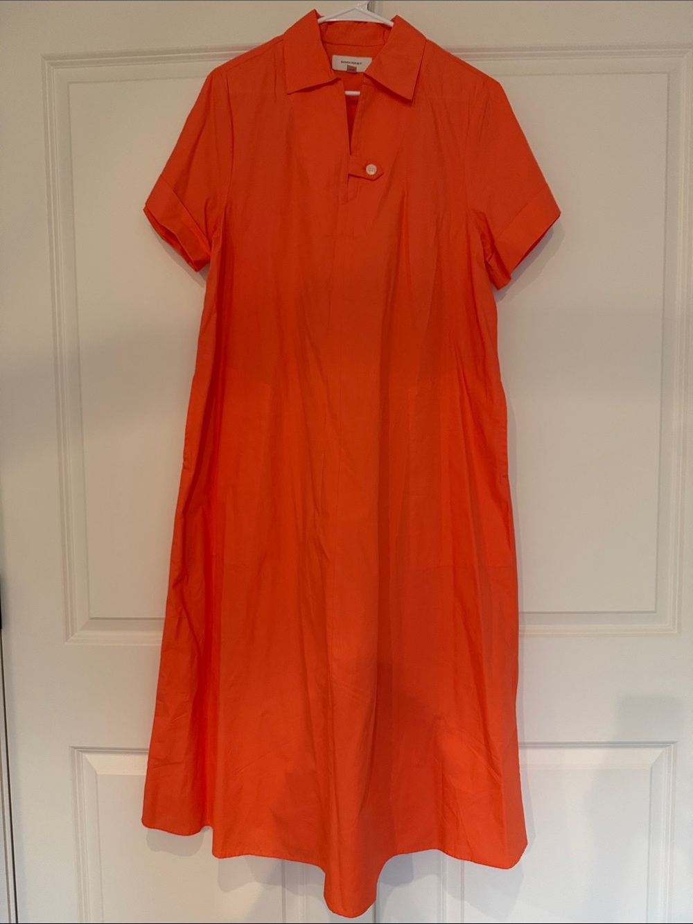 NWOT Banana Republic Poplin Maxi Dress
